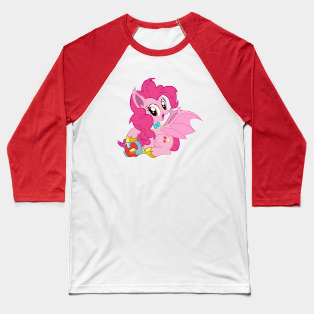 Drinkie Pie Baseball T-Shirt by CloudyGlow